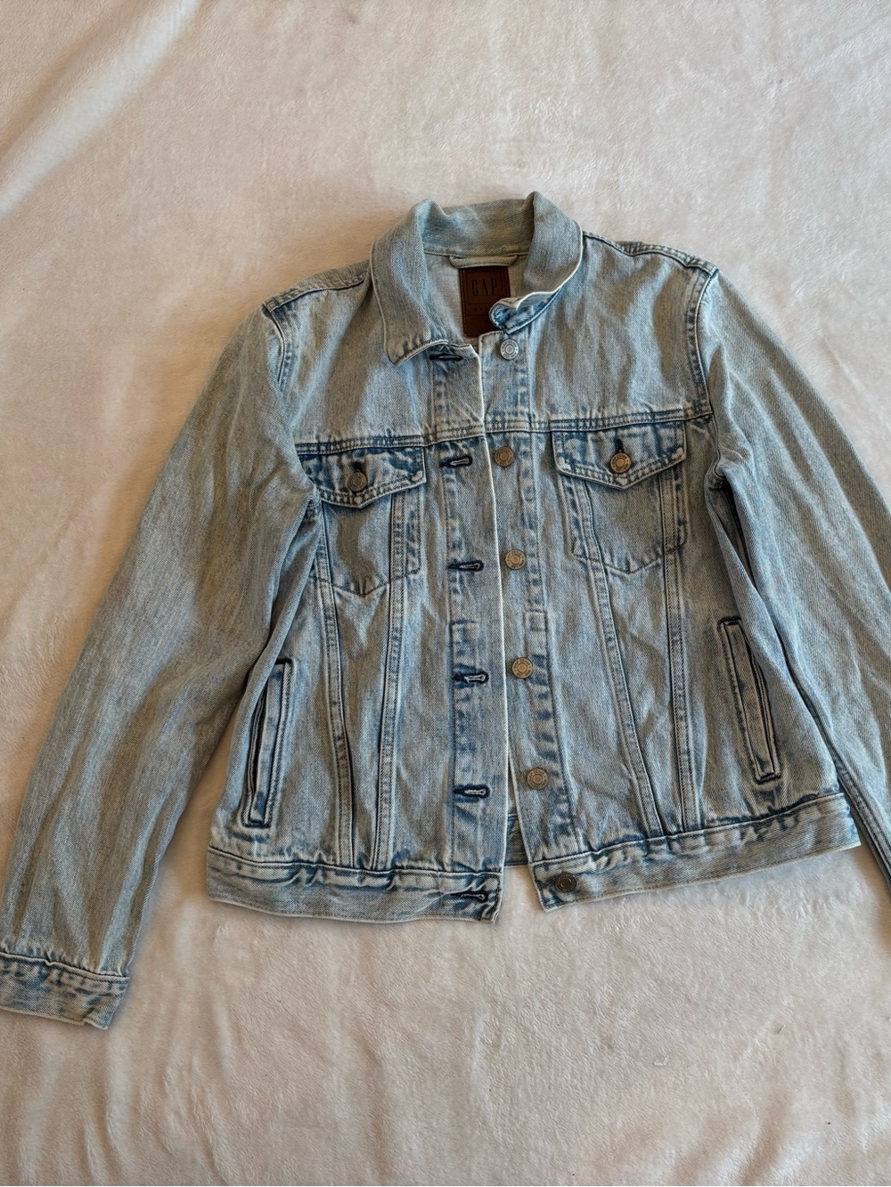 Gap Denim Jacket Size Small Petite 100% cotton
